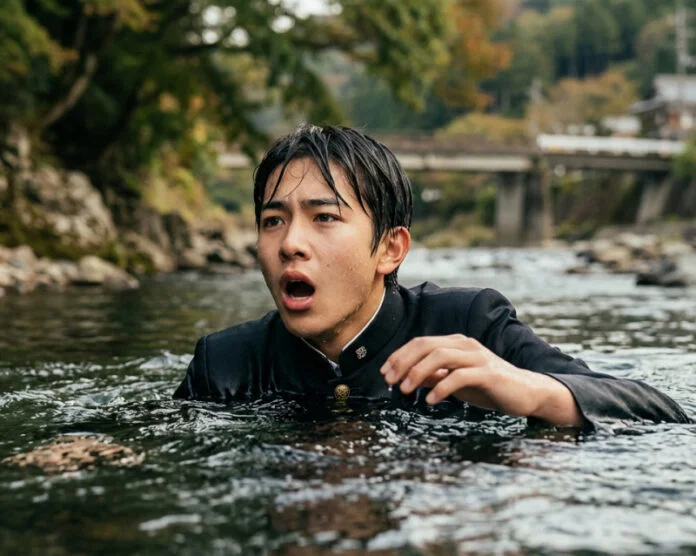 Ilustrasi siswa magang yang tenggelam di salah satu sungai di Jepang. (Foto: AI)