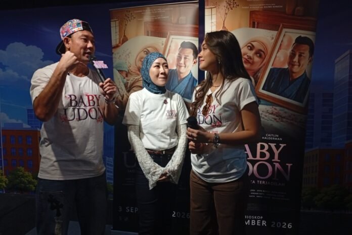 Suasana haru menyelimuti gala premiere sekaligus roadshow film Baby Udon di Citra XXI, Mal Ciputra Semarang, Minggu (16/8/2026). (Foto : Dok JN)