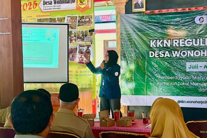 Mahasiswa Kuliah Kerja Nyata (KKN) Universitas Diponegoro menghadirkan inovasi dalam program pengabdian kepada masyarakat di Desa Wonoharjo, Kecamatan Wonogiri, Kabupaten Wonogiri. (Foto : Dok KKN)