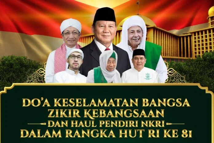 Pengurus Besar Jamiyah Ahlith Thariqah Al Mutabaroh Ahlussunnah Wal Jamaah (PB JATMA ASWAJA) akan menggelar doa bersama dan zikir kebangsaan di Masjid Istiqlal Jakarta, Minggu 9 Agustus 2026.