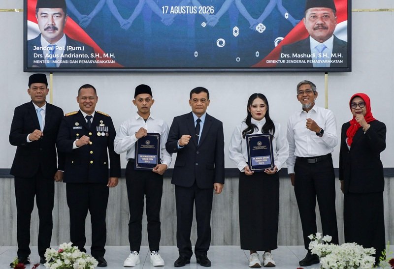ahmad luthfi Gubernur Jateng Ahmad Luthfi ketika di acara Pemberian Remisi Umum bagi Narapidana dan Pengurangan Masa Pidana Umum bagi Anak Binaan di Aula Lapas Kelas I Semarang, Senin (17/8/2026).