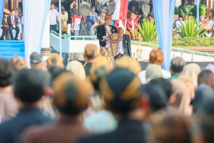 Gubernur Jateng Ahmad Luthfi ketika peringati HUT ke 81 Jateng di Boyolali