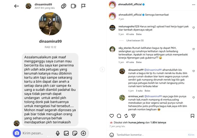 Unggahan percakapan Gubernur Jateng Ahmad Luthfi dengan seorang warga Unggahan percakapan Gubernur Jateng Ahmad Luthfi dengan seorang warga