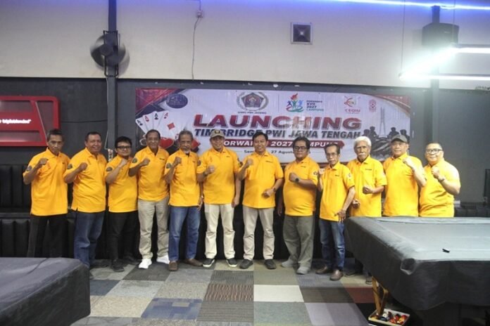 Peluncuran tim bridge PWI Jateng untuk Porwanas 2027