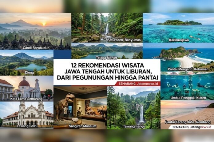Rekomendasi wisata Jawa Tengah. (Foto : AI)