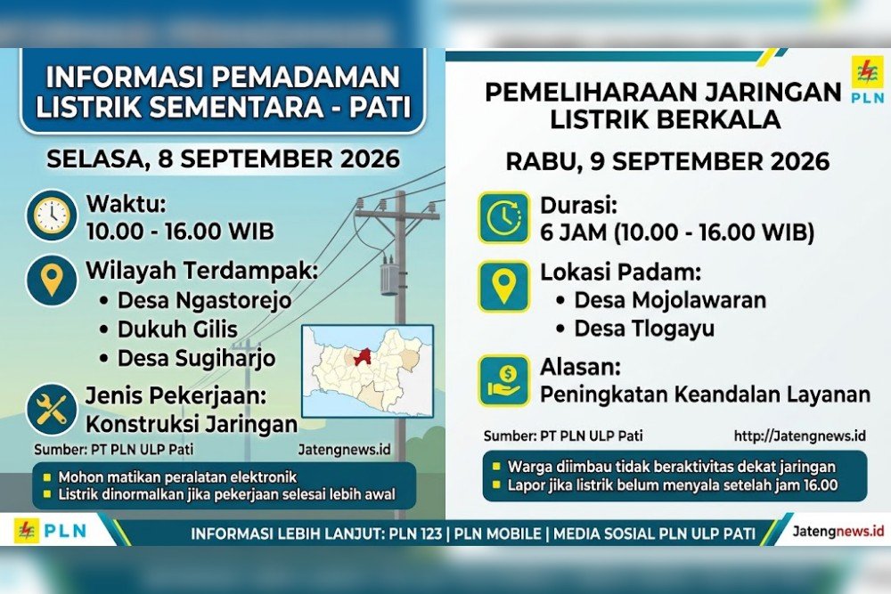 Pemadaman listrik Pati Pemadaman listrik Pati. (Foto : AI)