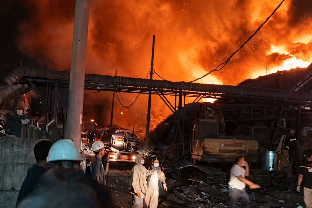 Kebakaran Tangkapan layar kebakaran TPA Puteri Cempo Solo. (Foto : Iwan)