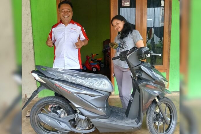 Honda Beat Honda Beat tahun 2026 masih menjadi skuter matik sejuta umat bahkan paling laris pada pertengahan tahun ini, Rabu (2/9/2026). (Foto: Alif)