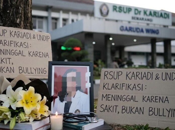 Ilustrasi mahasiswi Program Pendidikan Dokter Spesialis (PPDS) Ilmu Kesehatan Jiwa Universitas Diponegoro (Undip), Yuda Nabella Prameswari, meninggal dunia. (Foto: AI)