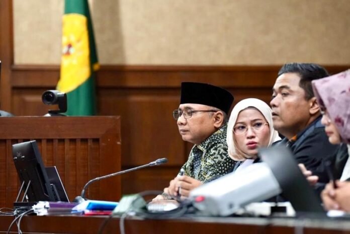 Sidang perkara dugaan korupsi kuota haji tambahan mantan Menteri Agama Yaqut Cholil Qoumas alias Gus Yaqut di Pengadilan Negeri Jakarta Pusat,